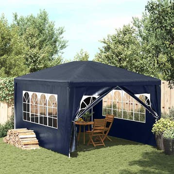 vidaXL Partytent 3x4 m blauw, Tuin en Terras, Partytenten, Verzenden, Nieuw, Partytent