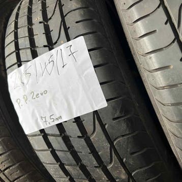 2 x Pirelli PZero 215-45-17 Zomerbanden 7,5mm, 17 inch, Ophalen of Verzenden, Band(en), Personenwagen