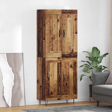 vidaXL buffetkast Oud Hout 69,5 x 34 x 180 cm Bewerkt hout, Minder dan 50 cm, Verzenden, Nieuw, Minder dan 100 cm