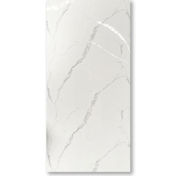 PVC Marmer Wit Glans Bianco Calacata 260x122x0,3cm, Doe-het-zelf en Verbouw, Platen en Panelen