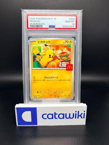 Pokémon - 1 Graded card - Pikachu 020 M-P PSA 10 - Japanese, Nieuw