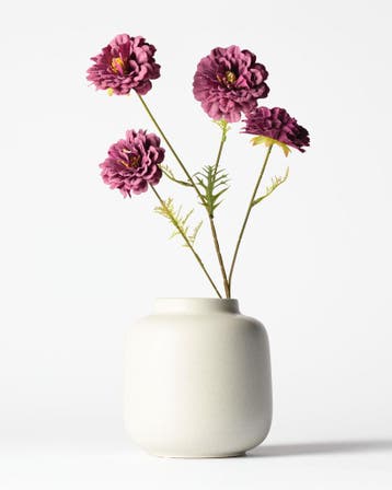 HEMA Vaas 15x18cm Bink keramiek wit, Verzenden, Nieuw, Wit