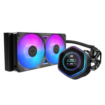 Cooler Master MasterLiquid Atmos II LCD 240 Zwart Waterkoele, Verzenden, Nieuw