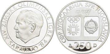 250 Dinara 1984 Jugoslawien Sozialistische Republik 1963-..., Verzenden