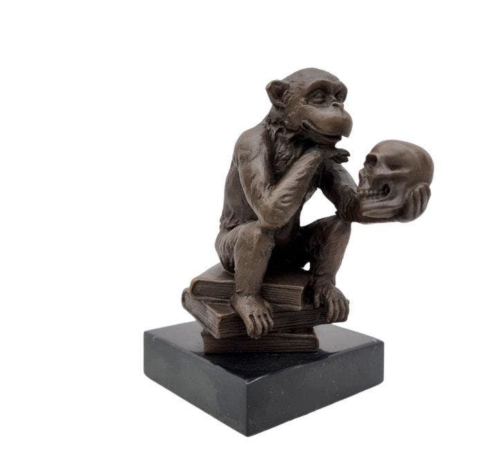 Beeldje - Brons, Marmer, Antiek en Kunst, Curiosa en Brocante