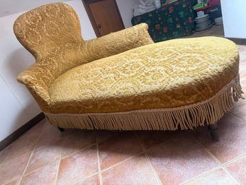 artigianale - Chaise longue - Beuken, Fluweel - Vintage