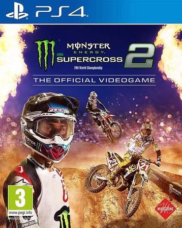 Monster Energy Supercross 2: The Official Videogame PS4, 1 speler, Ophalen of Verzenden, Zo goed als nieuw, Vanaf 3 jaar