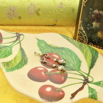 Gouden hanger met diamanten; Ca. 0,50 ct. (Hanger of bedel), Ophalen of Verzenden, Gebruikt, Goud, Overige merken