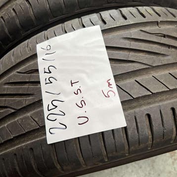 2 x Uniroyal RainSport 5 225-55-16 Zomerbanden 5mm, Gebruikt, 16 inch, Ophalen of Verzenden, Band(en)