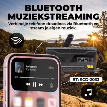 2dekans | Denver Noodradio - Powerbank Zonne-energie - DAB &, Ophalen of Verzenden, Zo goed als nieuw