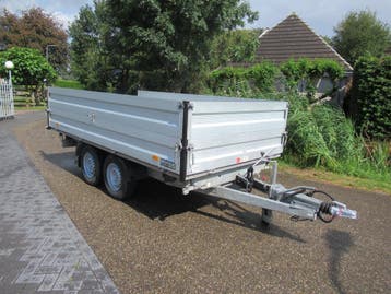 Humbaur kipper afm 363x186 3500kg met opzetborden,, Auto diversen, Ophalen, Gebruikt