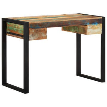 vidaXL Bureau massief gerecycled hout, Verzenden, Nieuw