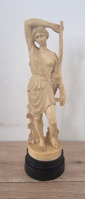 NO RESERVE - Beeldje, Sculpture néo-classique de Diane, Antiek en Kunst