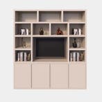 123Kast - Tv vakkenkast Manhattan 05 - 220x40x240H cm - stra, Verzenden, Nieuw