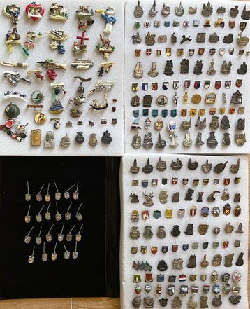 speldjes Toerisme: grote verzameling speldjes van steden en, Antiek en Kunst, Antiek | Speelgoed