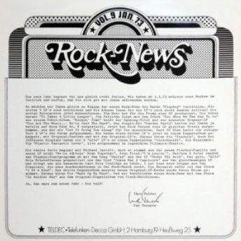 LP gebruikt - Various - Rock-News Vol. 9 Jan. 73, Verzenden, Zo goed als nieuw, Overige formaten