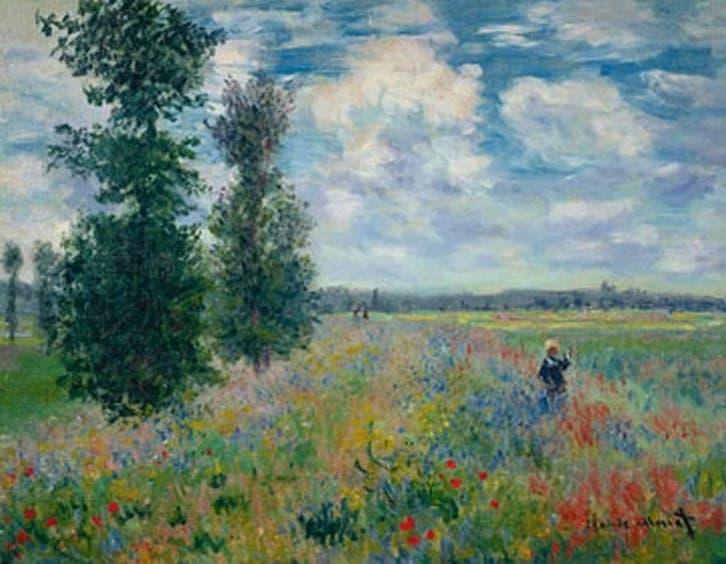 Kunstdruk Claude Monet - Les Coquelicots 90x70cm, Huis en Inrichting, Woonaccessoires | Schilderijen, Tekeningen en Foto's, Nieuw