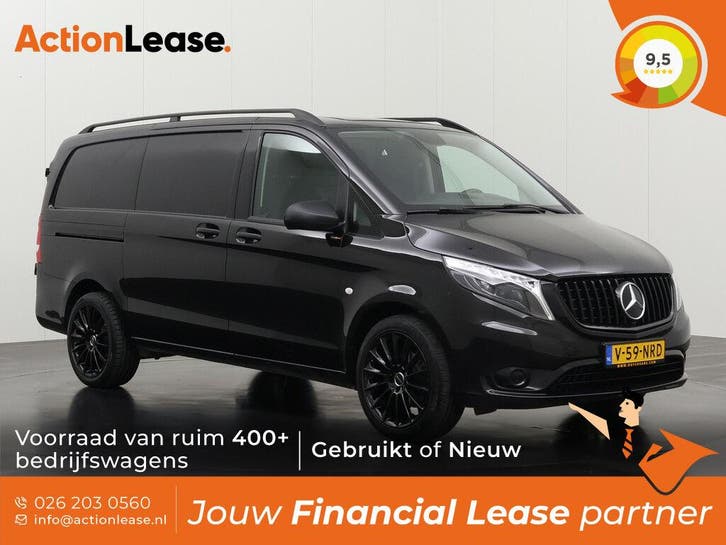 Mercedes Vito Bestelbus L2 H1 2022 Diesel Automaat, Auto's, Automaat, Zwart, Zwart, Diesel