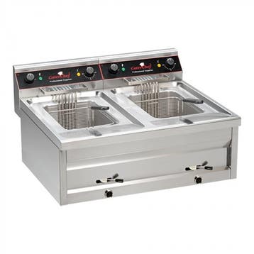 Friteuse 12L+12L | 32(h)x80x70 cm CaterChef, Verzenden, Nieuw in verpakking
