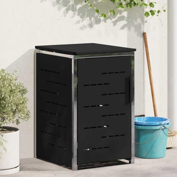 vidaXL Containerombouw for 1 Bin 240L Zwart, Verzenden, Nieuw