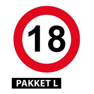 Feestartikelen 18 jaar pakket groot - 18 jaar versiering, Ophalen of Verzenden, Nieuw
