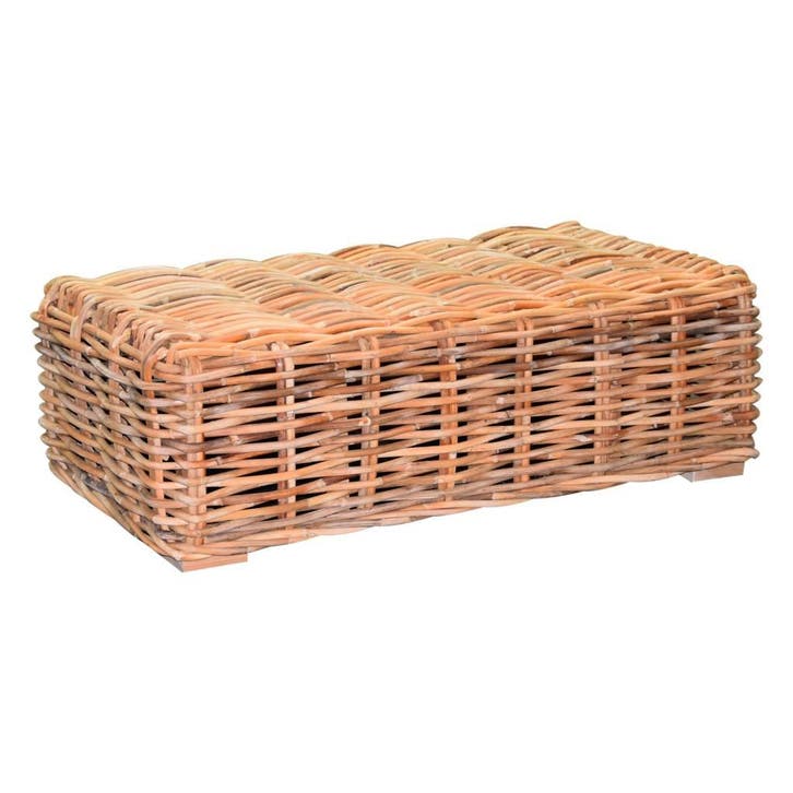 Sabuga lounge tuintafel 135x73xH47 cm naturel rotan, Tuin en Terras, Tuintafels, Nieuw, Ophalen of Verzenden