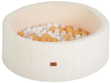 Moni Toys Bouclé Ivory Ballenbak incl. 200 Ballen, Kinderen en Baby's, Speelgoed | Babyspeelgoed, Verzenden, Nieuw