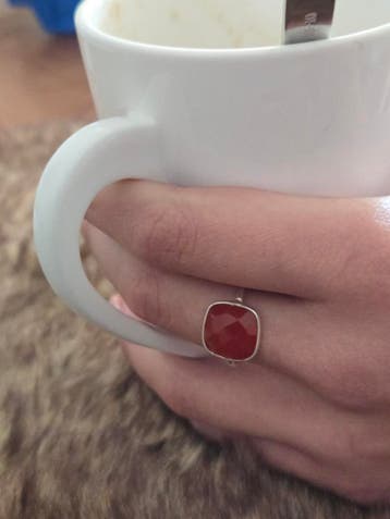 Ring zilver met Carnelian, Nieuw, Oranje, Ophalen of Verzenden, Met edelsteen