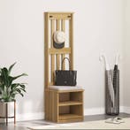 vidaXL Kapstok SANDNES 45x40x159,5 cm massief grenenhout, Verzenden, Nieuw