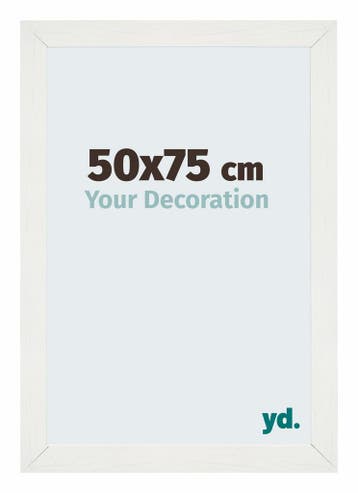 Fotolijst 50x75 cm - Wit Geveegd - MDF - Mura, Verzenden, Nieuw