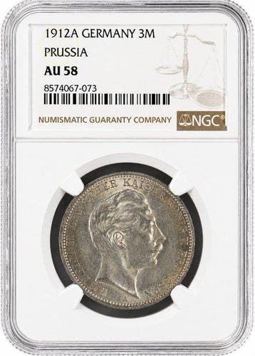 Duitsland, keizerrijk Wilhelm II. 3 Mark 1912 / Prussia -, Postzegels en Munten, Munten | Europa | Niet-Euromunten