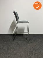 Barkruk - Casala Curvy - Grijs - zithoogte 77cm, Vergader- of Presentatieruimte, Ophalen of Verzenden, Gebruikt, Stoel