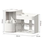 Roterende Make-up Organizer met Laden en Borstelhouder, Verzenden, Nieuw