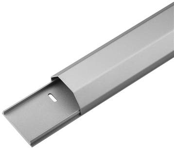 Kabelgoot, halfrond aluminium-110 x 5,0 x 2,6 cm / Zilver, Ophalen of Verzenden, Nieuw