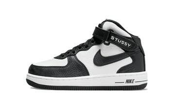 Nike Air Force 1 Mid Stussy Grey Black (PS), Nieuw