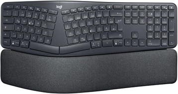 Split Keyboard K860 | Zwart | 34% Korting | Nieuwstaat, Ergonomisch, Logitech, Ophalen of Verzenden, Draadloos