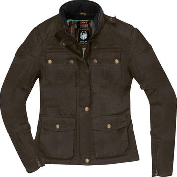 Merlin Buxton II Dames Olijfgroen Wax Motorjas, Nieuw met kaartje, Jas | textiel, Verzenden, Merlin