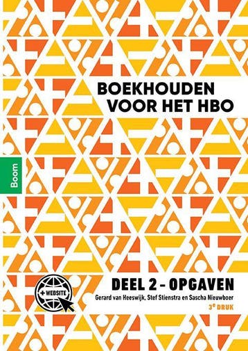 deel 2 / Boekhouden voor het hbo Opgaven deel 2 / Opgaven, Verzenden, Zo goed als nieuw, Stef Stienstra