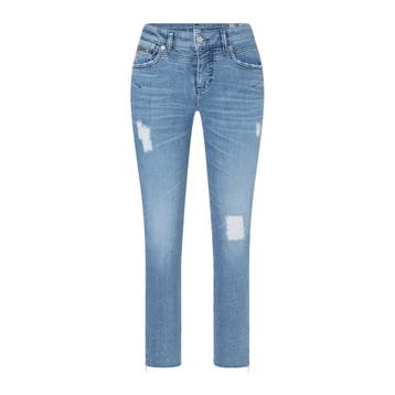 MAC • destroyed Rich Slim jeans • 36, Kleding | Dames, MAC, Verzenden, Nieuw, Blauw
