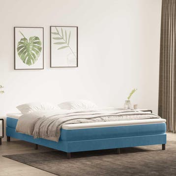 vidaXL Boxspringbed zonder matras 180x220 cm fluweel, Eenpersoons, Nieuw, Stof, Verzenden