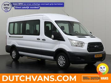 Ford Transit 2.0TDCI Personenvervoer 2018 L3 H2 Diesel, Auto's, Euro 6, Wit, Nieuw, Ford