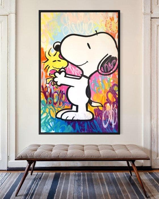 Gunnar Zyl - Snoopy & Woodstock XXL, Antiek en Kunst, Kunst | Schilderijen | Modern