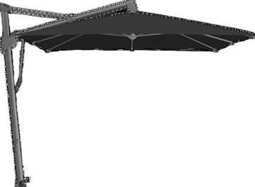 Glatz Sombrano S+ 350x350cm antraciet frame, zwart doek -, Nieuw