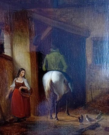 J. C. Valois (1804-1894) - In de Stal, Antiek en Kunst