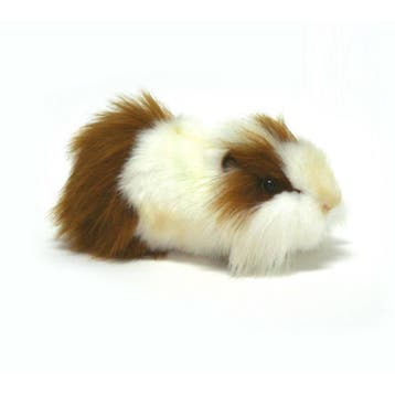Hansa cavia knuffel - wit/bruin - 30 cm - pluche, Verzenden, Nieuw