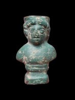 Oud-Romeins Brons Stunning & Rare Heavy Roman Buste, Antiek en Kunst