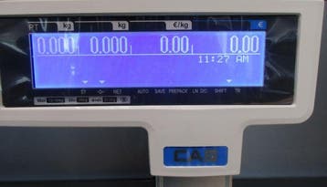 CAS Weegschaal met etiket CL5200N-P, NIEUW