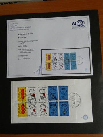 Nederland 1969 - Kindblok op kleine FDC met Befund - NVPH, Gestempeld