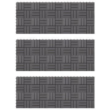 vidaXL Terrastegels 30 st 30x30 cm massief acaciahout, Verzenden, Nieuw