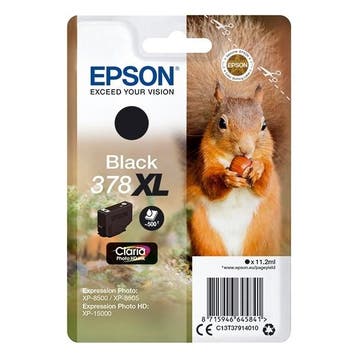 Epson 378XL (T3791) inktcartridge zwart hoge capaciteit, Verzenden, Nieuw, Cartridge, Epson